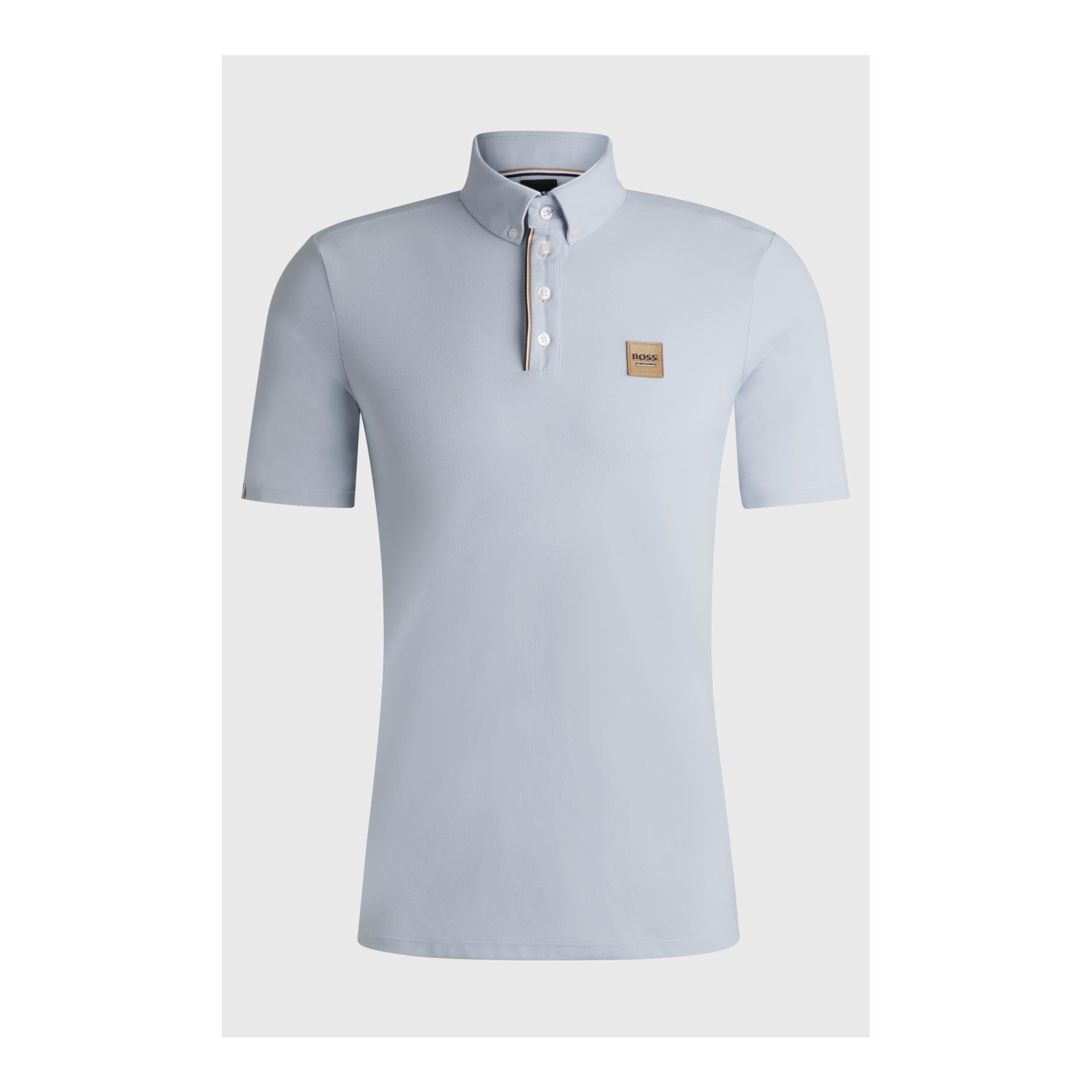 BOSS Equestrian Trainingsshirt Matt Herren - Pique Niagara - Farbe: Pique Niagara, Grösse Bekleidung Herren: S