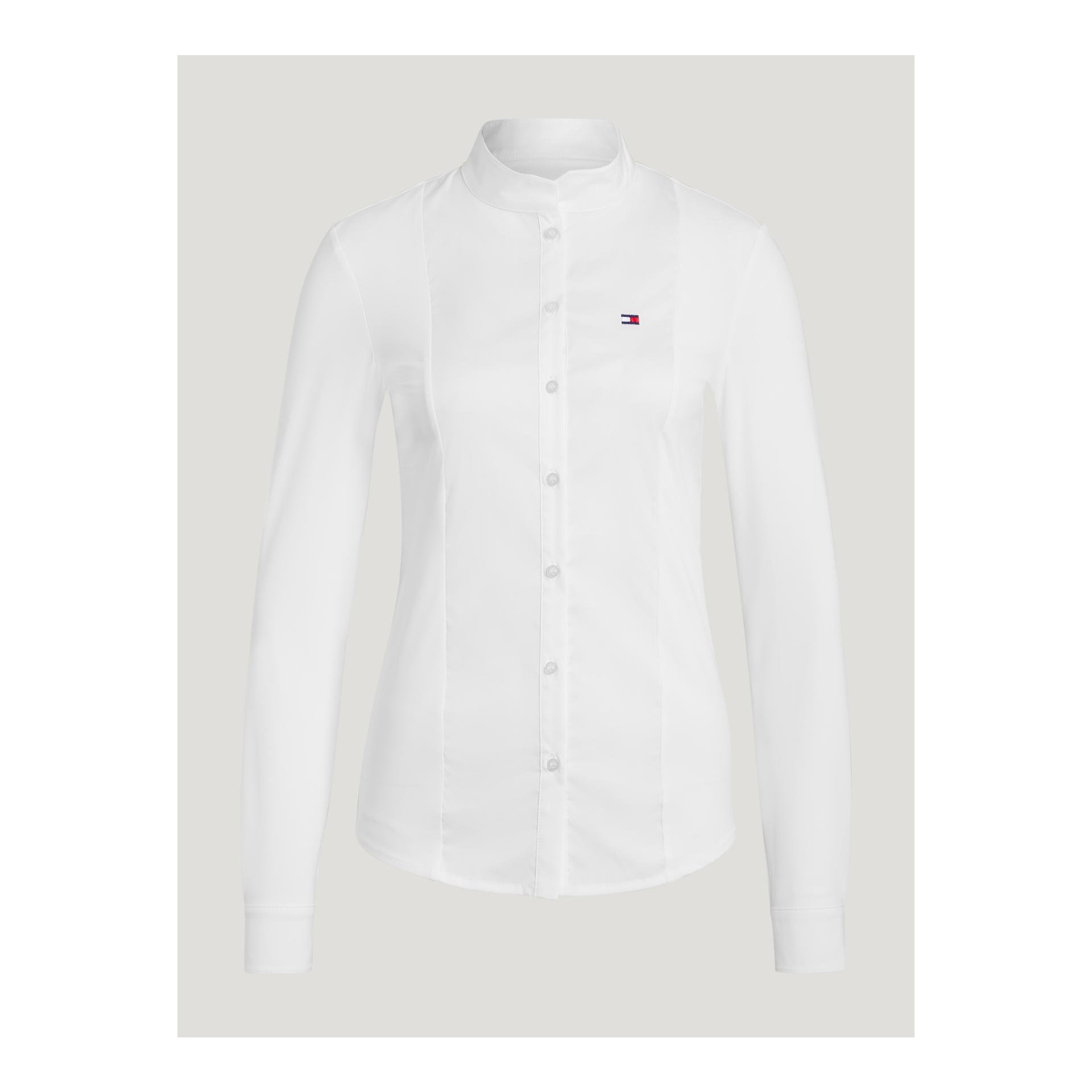 Tommy Hilfiger Equestrian Turniershirt New Jersey Damen - Optic White - Grösse Bekleidung Damen: XS