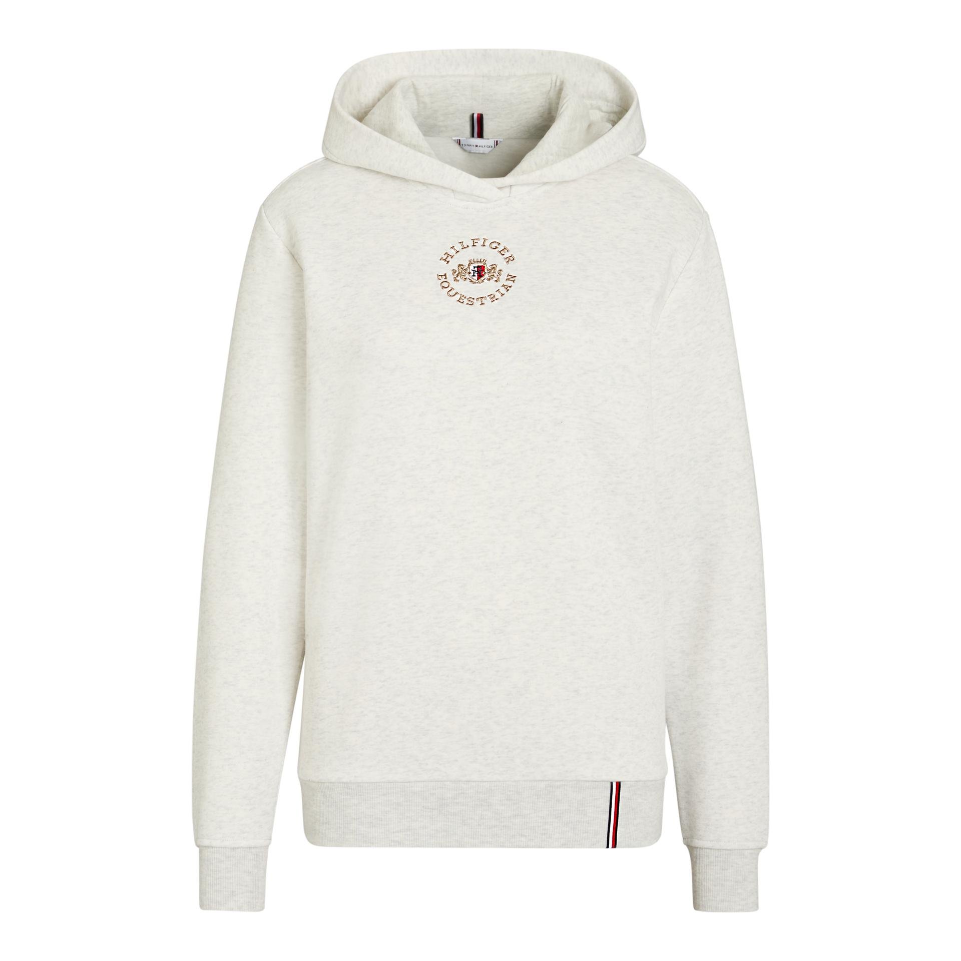 Tommy Hilfiger Equestrian Hoodie Grove unisex - Ecru - Grösse: M, Farbe: Ecru