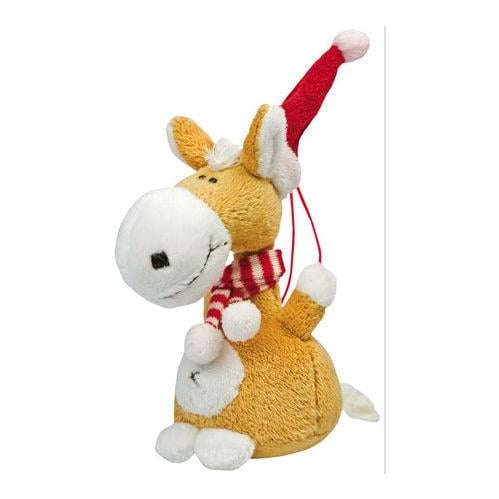 happyROSS Anhänger 'Weihnachtspferd mit Schal' - Gelb -