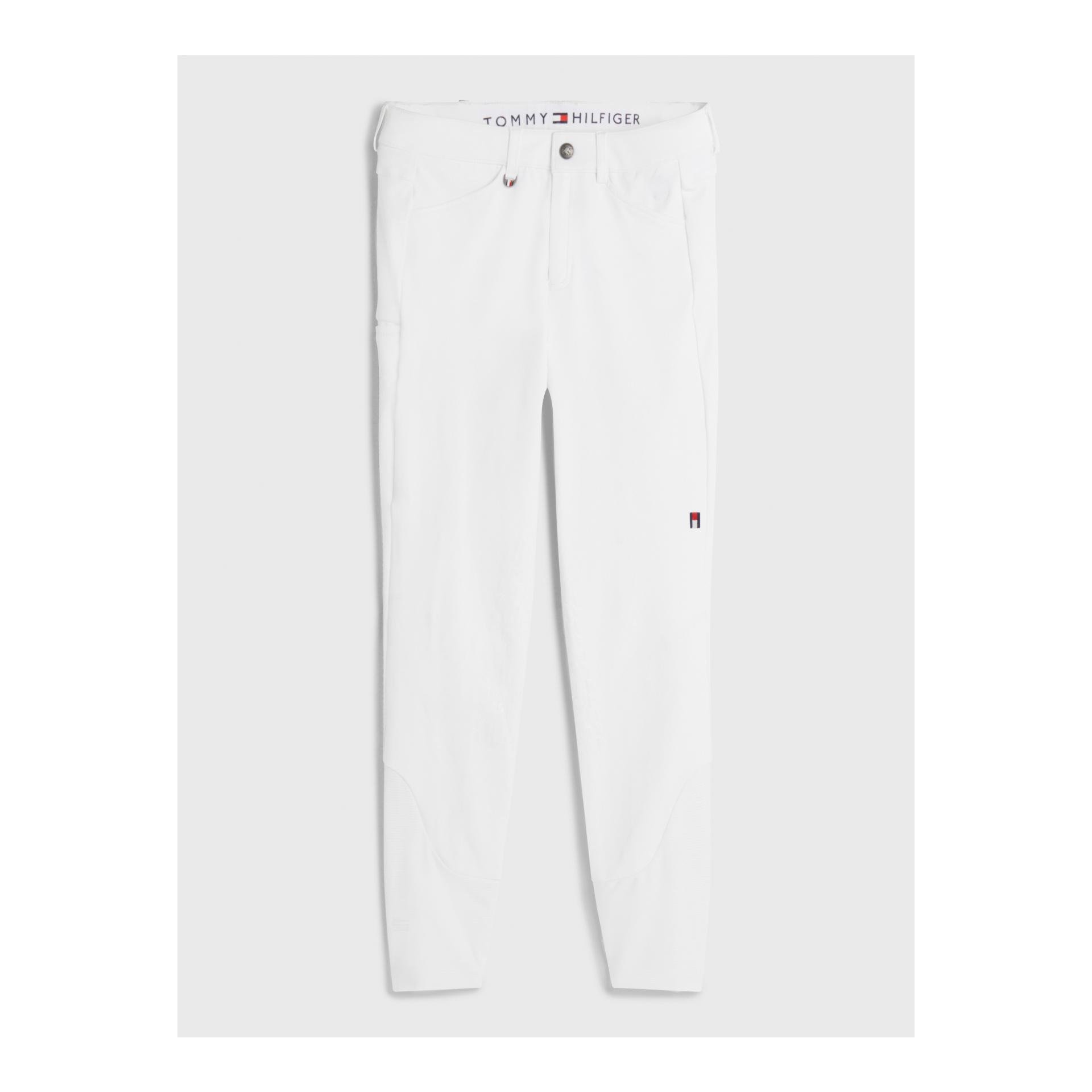 Tommy Hilfiger Equestrian Reithose Kniebesatz Pro TH Herren - Optic White - Grösse: S, Farbe: Optic White