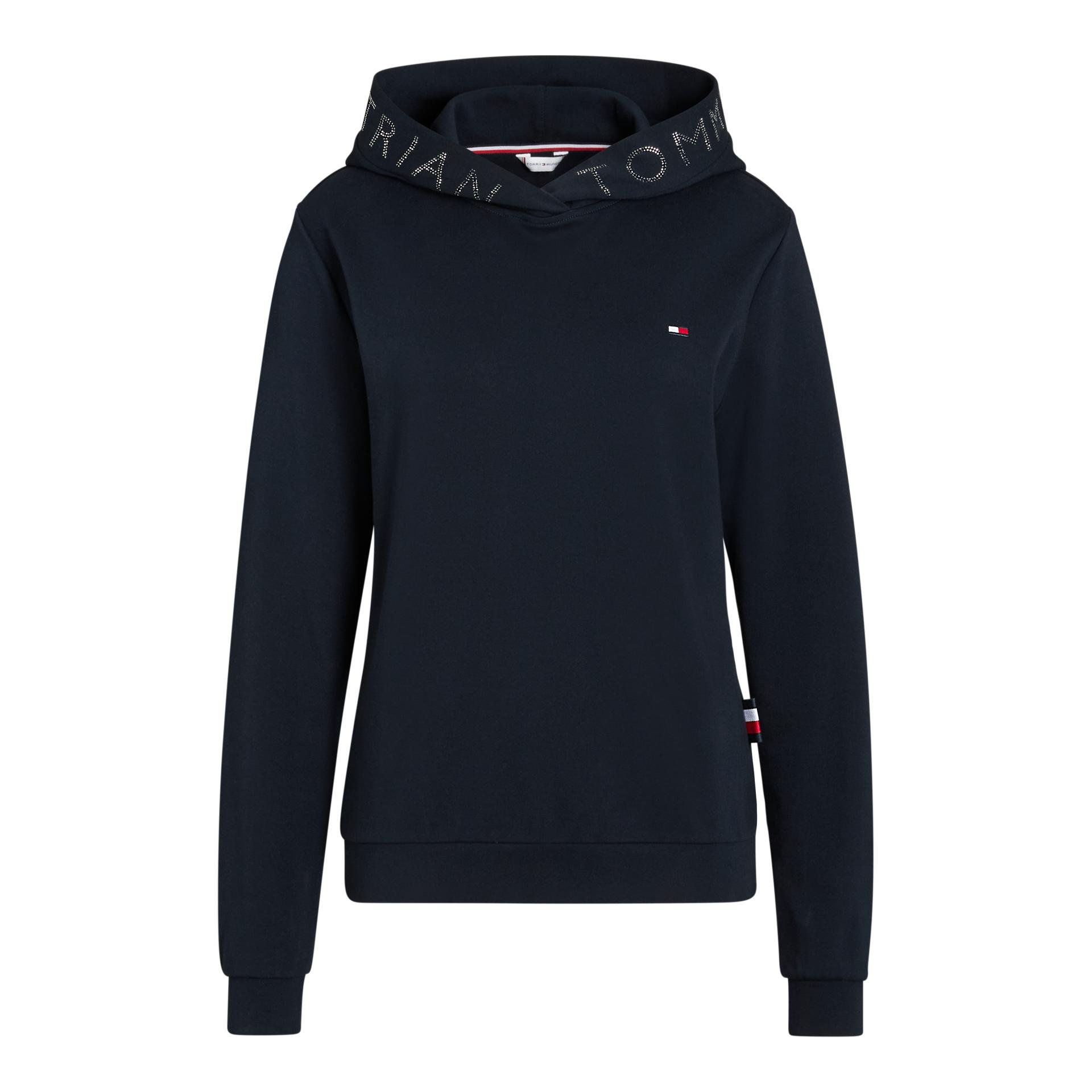 Tommy Hilfiger Equestrian Hoodie Laurens Strass Damen - Desert Sky - Grösse: XXS
