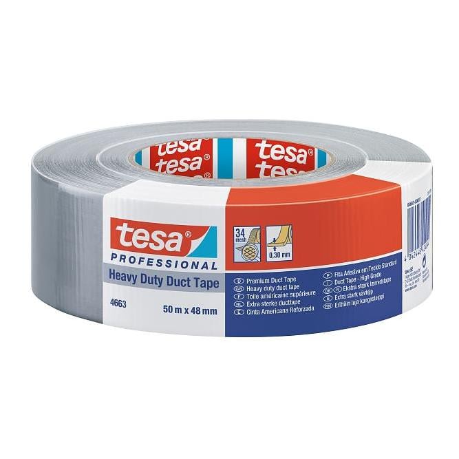 Tesa Premium Heavy Duty Duct Tape Professional 4663 - Silber -