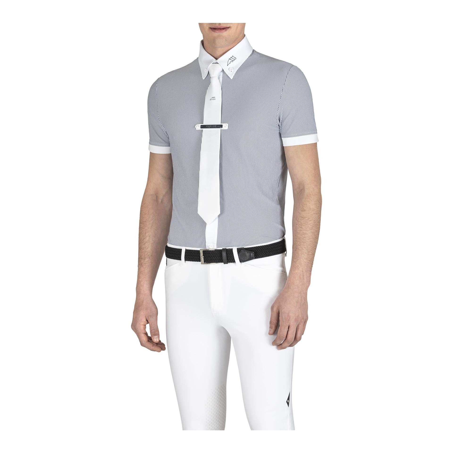 Equiline Turniershirt Egare M/C Herren - Diplomatic Blue - Grösse Bekleidung Herren: 41