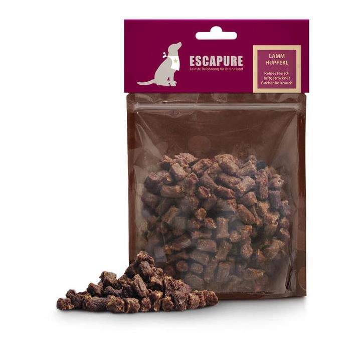 ESCAPURE Hupferl Hundesnacks mit Lamm - Natur - Grösse: 150 g