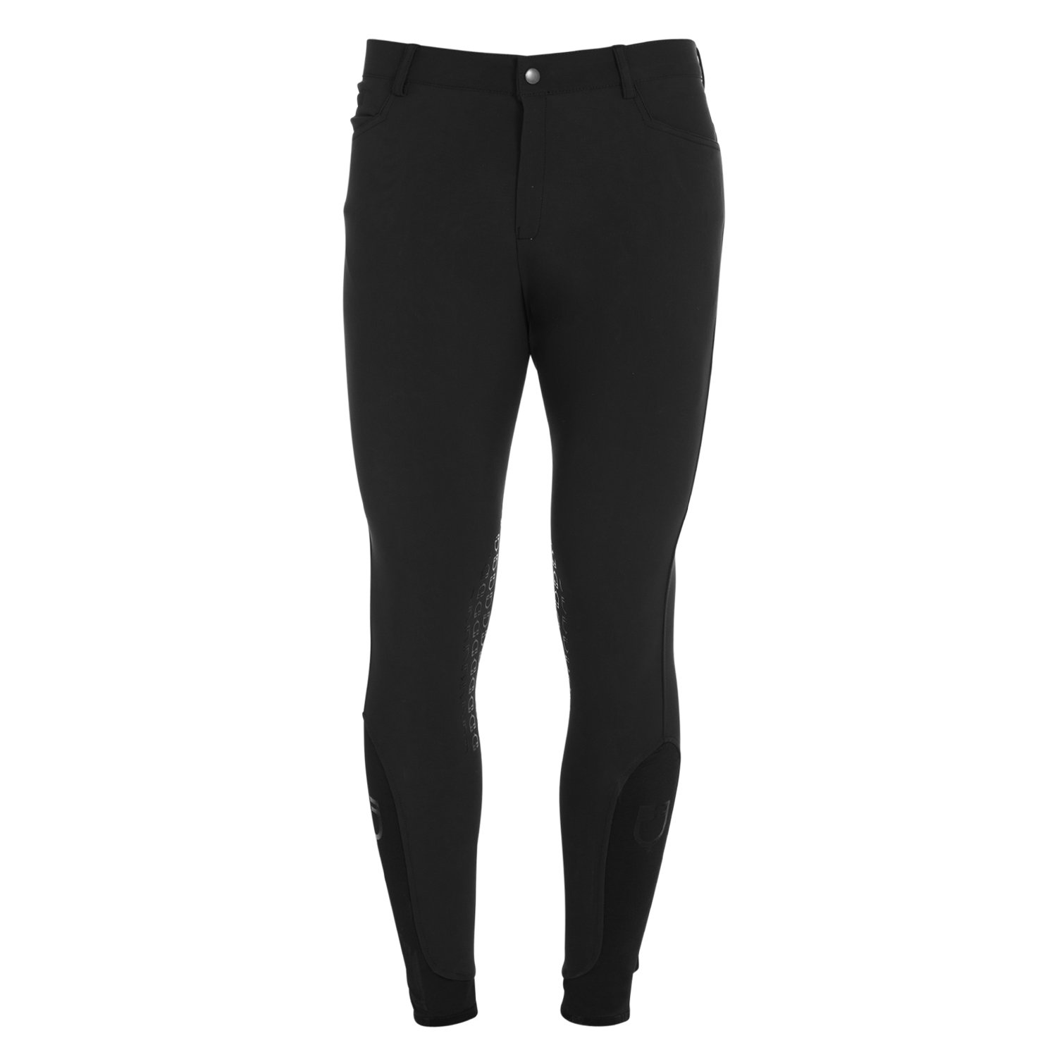Equestro Reithose Caspar Kniebesatz Herren - Schwarz - Farbe: Schwarz, Kleidergrösse Herren DE/IT: DE: 46 / IT: 52