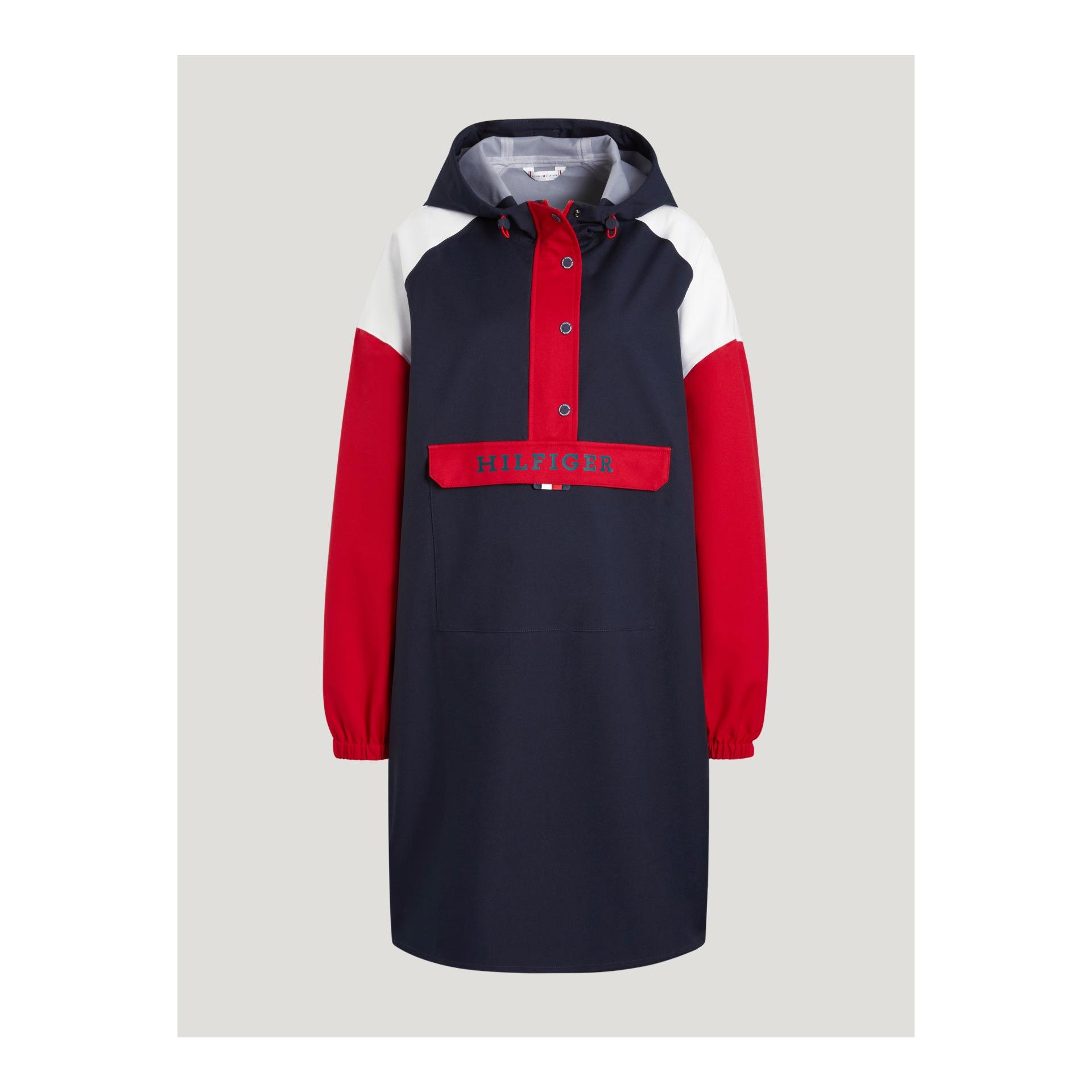 Tommy Hilfiger Equestrian Regenponcho Belfast Damen - Desert Sky - Grösse Bekleidung Damen: M