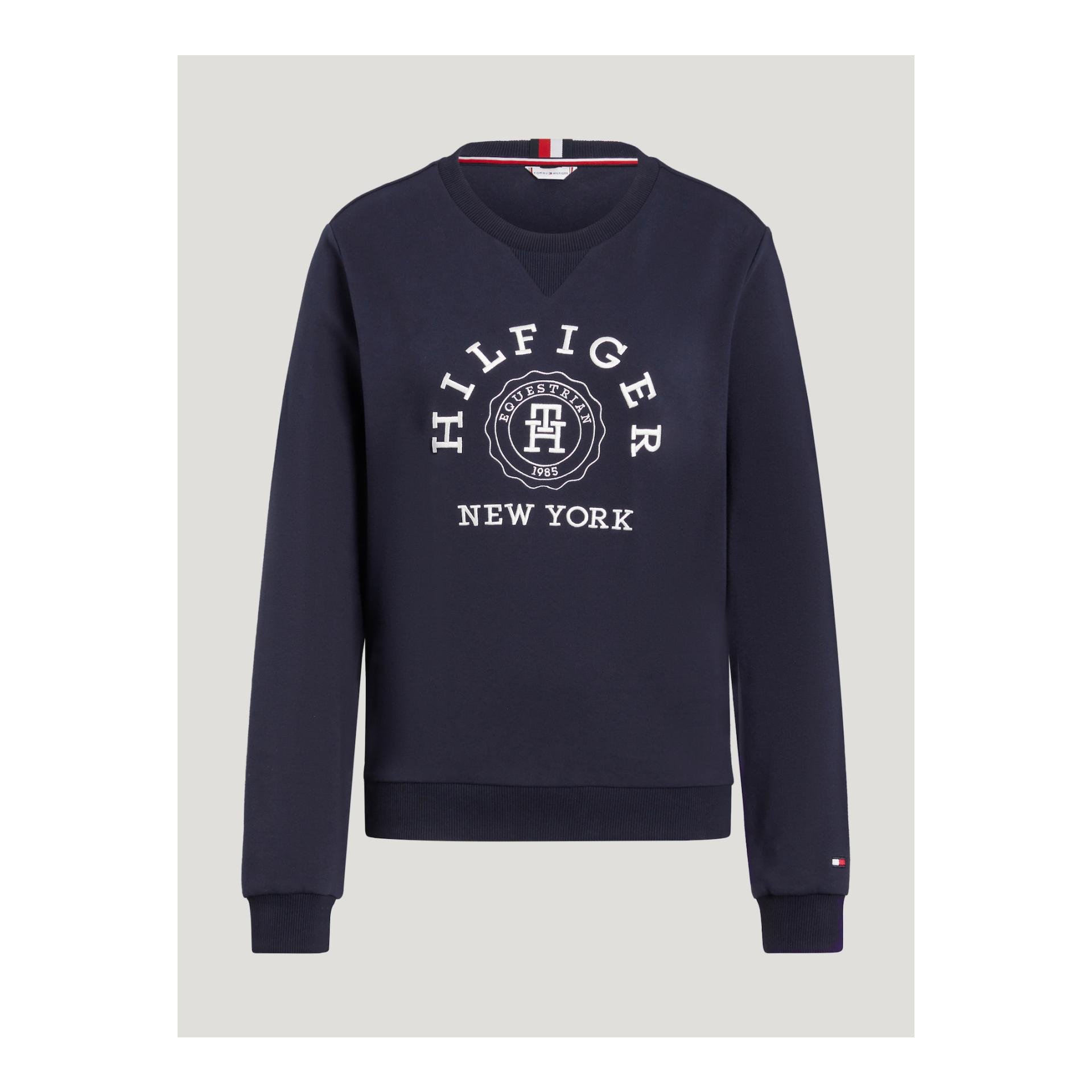 Tommy Hilfiger Equestrian Sweatshirt Evans Damen - Desert Sky - Farbe: Desert Sky, Grösse Bekleidung Damen: L