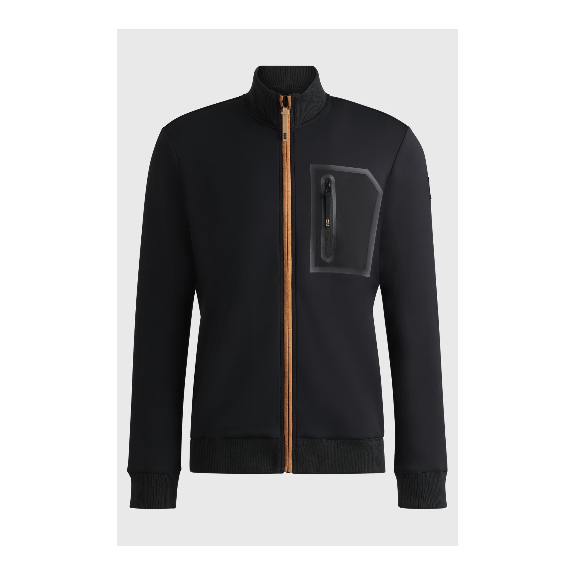 BOSS Equestrian Funkionsstrickjacke Sammy Herren - Black - Grösse Bekleidung Herren: S