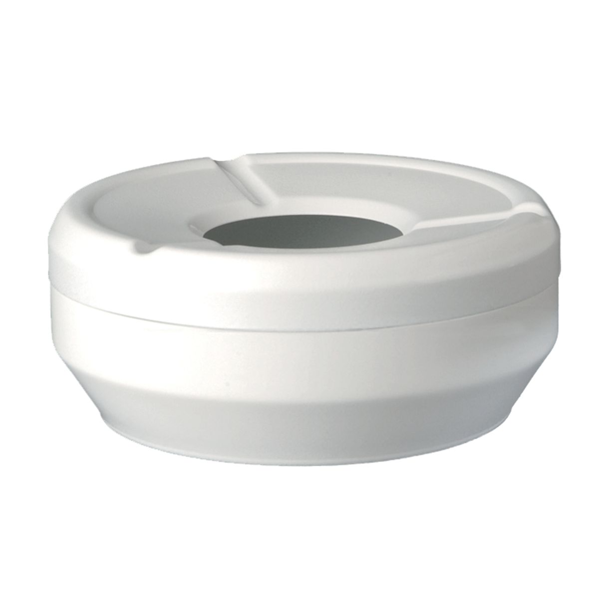 APS Wind-Aschenbecher CASUAL; 10x4 cm (ØxH); weiss