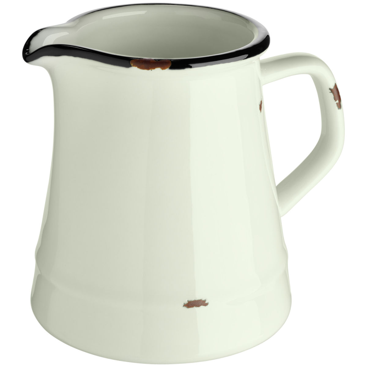 VEGA Milch- & Saucenkännchen Liron mit Henkel; 250 ml, 7.5x9 cm (ØxH); cremeweiss/schwarz; 4 Stück / Pack