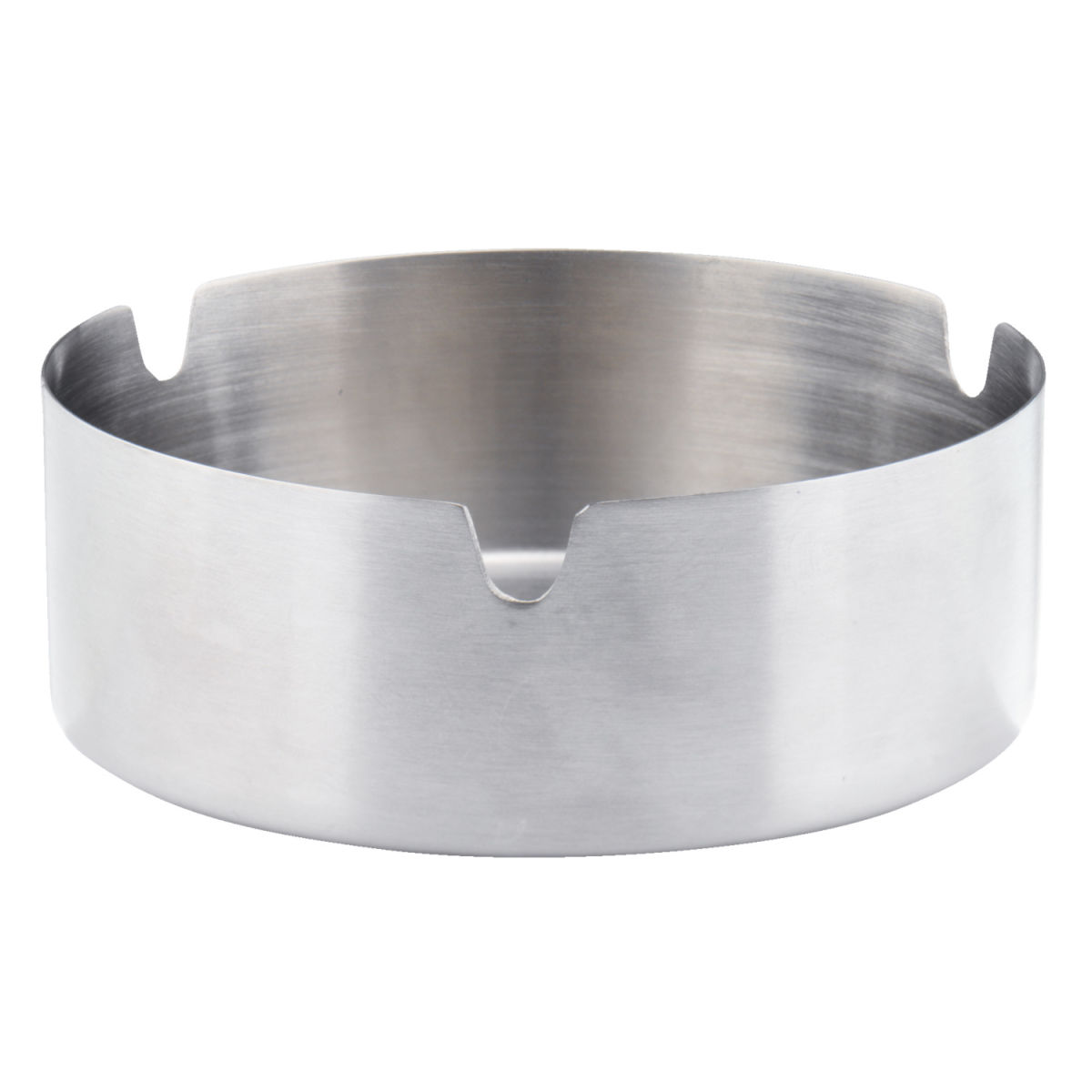 PULSIVA Aschenbecher Lois; 10x2.5 cm (ØxH); silber; rund; 3 Stück / Packung