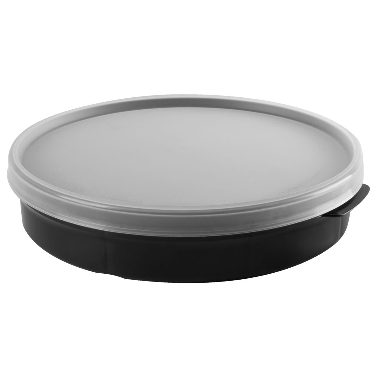 Amuse Pro Mehrweg-Menübehälter Amuse Pro 3-fach unterteilt; 800 ml, 23x4.8 cm (ØxH); schwarz; rund; 8 Stück / Pack