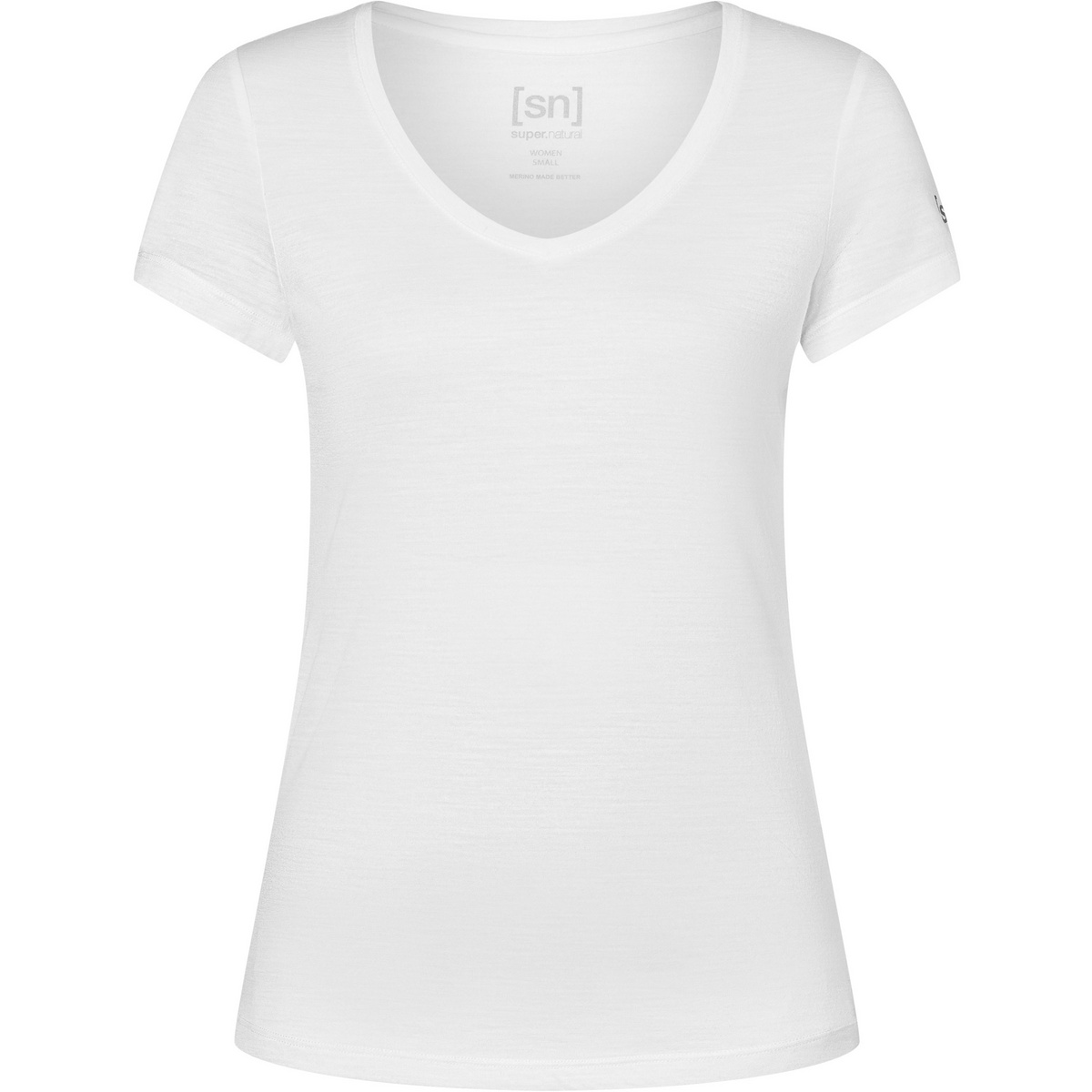 Super.Natural Damen Base 140 V-Neck T-Shirt