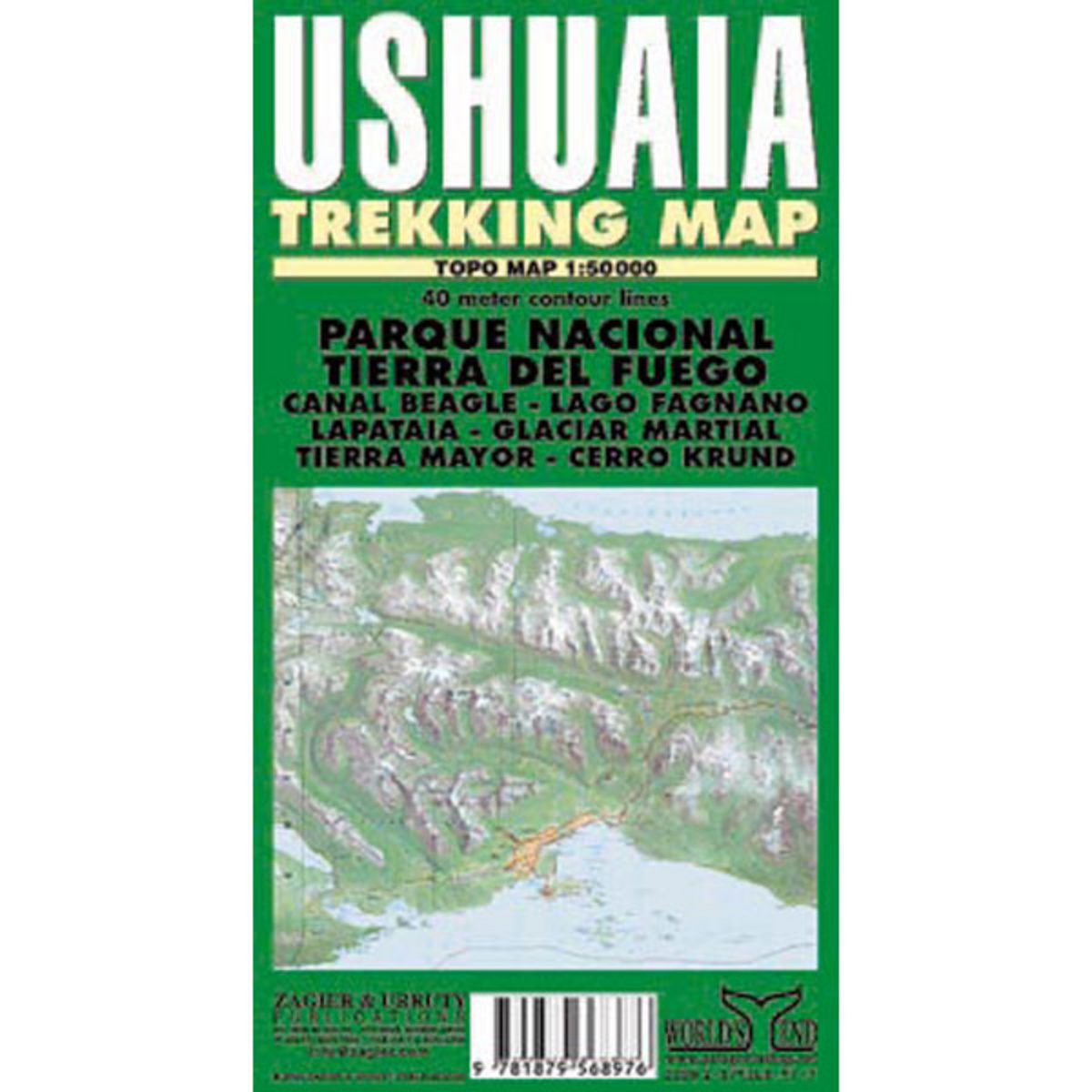 Zagier&Urruty Ushuaia Trekking Map 50T