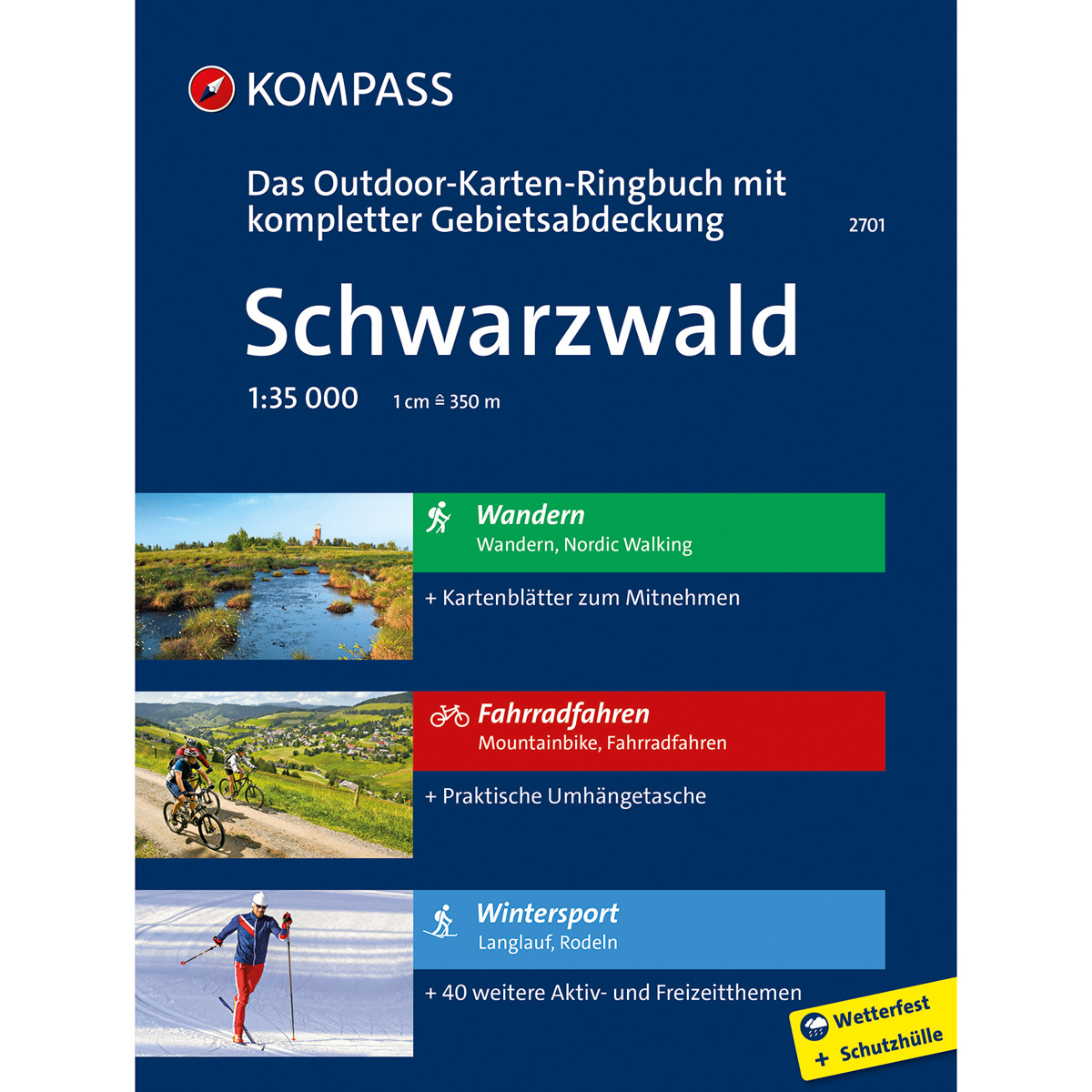 Kompass Verlag Schwarzwald Outdoor-Karten-Ringbuch