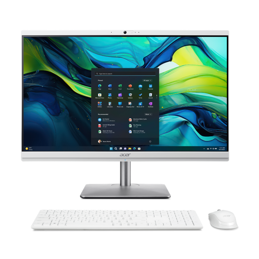 Acer Aspire C 24, C24-195ES, All-in-One, 23.8' FHD, Intel Core Ultra 7, 16GB RAM, 1TB SSD, Intel Graphics
