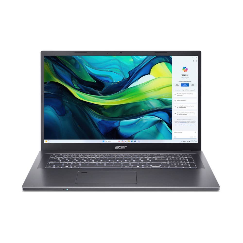 Acer Aspire 17, A17-51M, Laptop/Ultrabook, 17.3' Full HD, Intel® Core™ 7 150U, 16 GB RAM, 1 TB SSD, Intel® Graphics, Windows 11 Home, Schweizerdeutsch, Grau