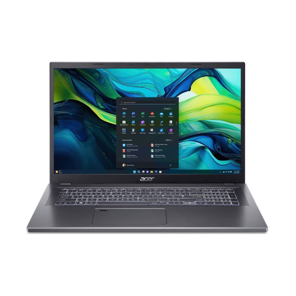 Acer Aspire 17, A17-51M Ultrabook/Laptop, 17.3' Full HD 1920x1080 60Hz, Intel® Core™ 5 120U, 16GB RAM, 512GB SSD, Intel® Graphics, Windows 11 Home, Grau