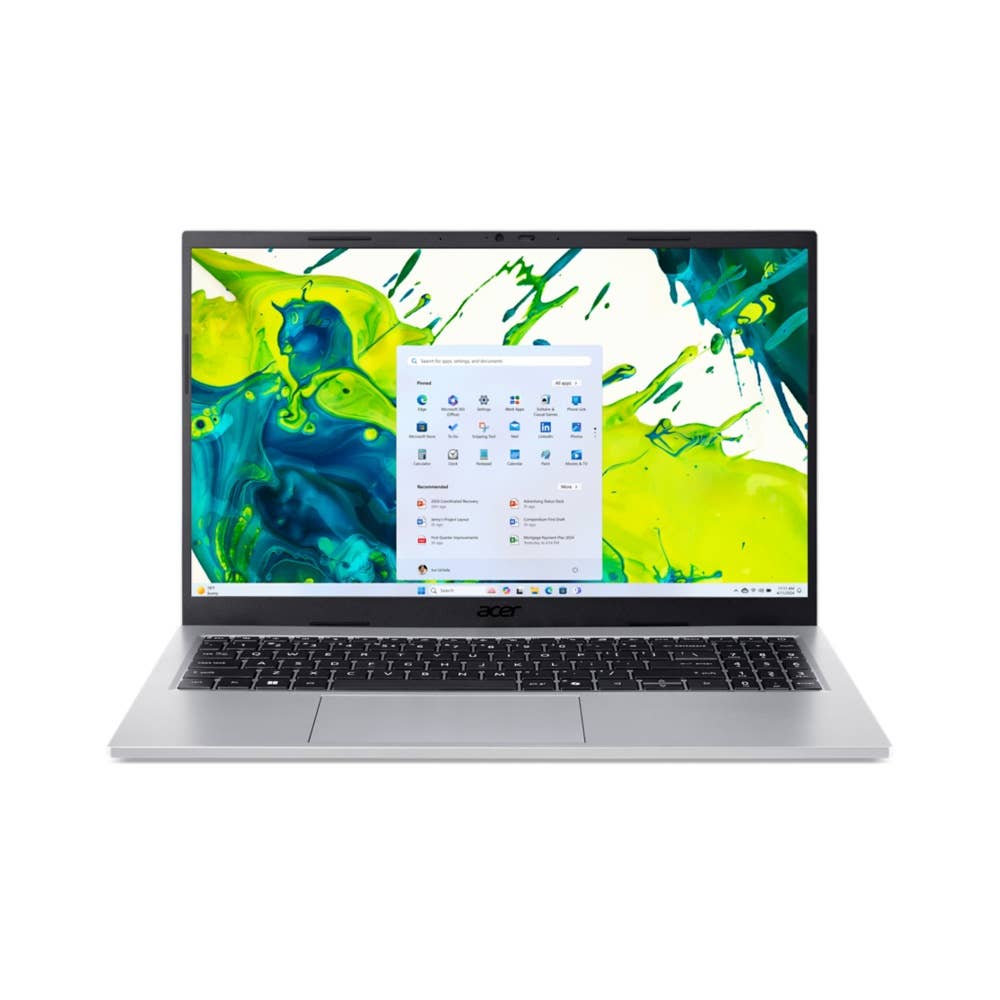 Acer Aspire Go 15 AG15-72P Ultrabook/Laptop, 15.6' Full HD 60Hz, Intel Core 7 150U, 16GB RAM, 512GB SSD, Intel Graphics, Windows 11, Silber