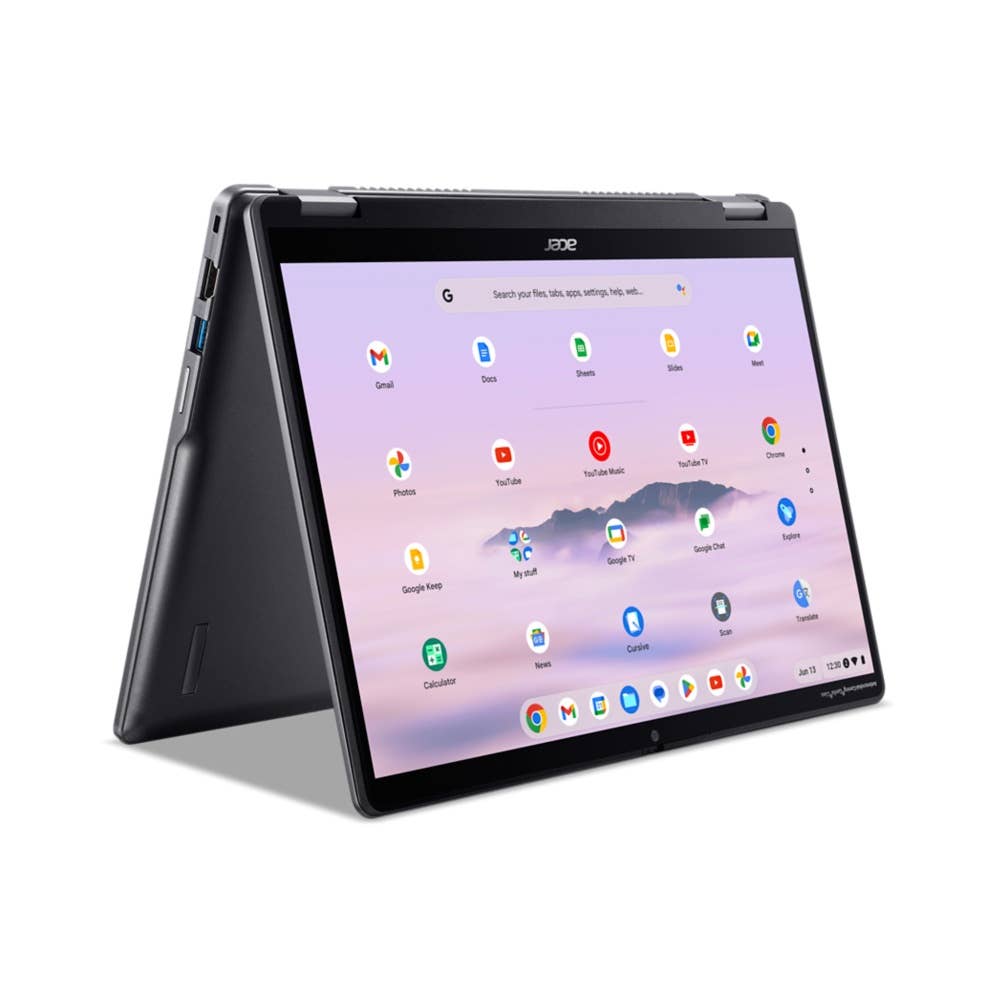 Acer Chromebook Plus Spin 514 CP514-4HN Ultrabook/Laptop, Convertibles, 14' WUXGA 1920x1200 60Hz, Intel Core i3-1315U, 8GB RAM, 256GB SSD, Intel UHD Graphics, ChromeOS, Schweizerdeutsch, Grau