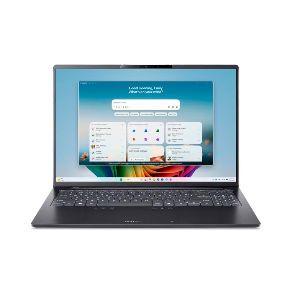 Acer Swift Go 16 AI OLED, Ultrabook/Laptop, 16' WUXGA 1920x1200 60Hz, Intel Core™ Ultra 5, 16GB RAM, 512GB SSD, Intel Graphics, Windows 11 Home, Schweizerdeutsch Tastatur, Grau