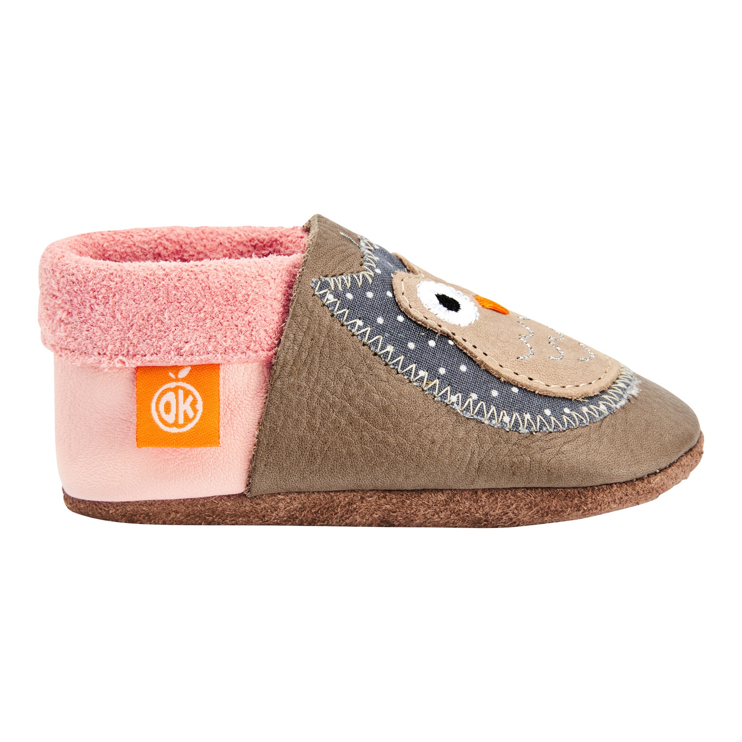 Krabbel- und Hausschuhe Eule