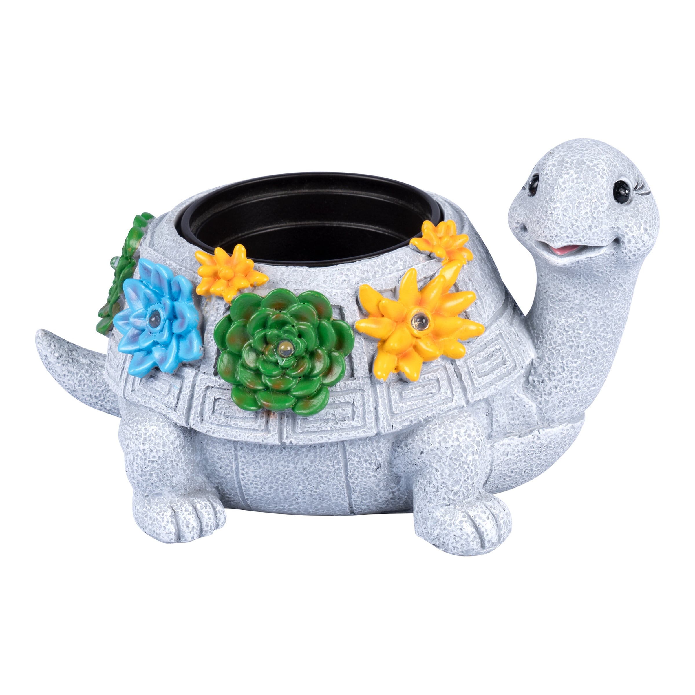 Solar-LED-Pflanztopf-Schildkröte 'Mimi'