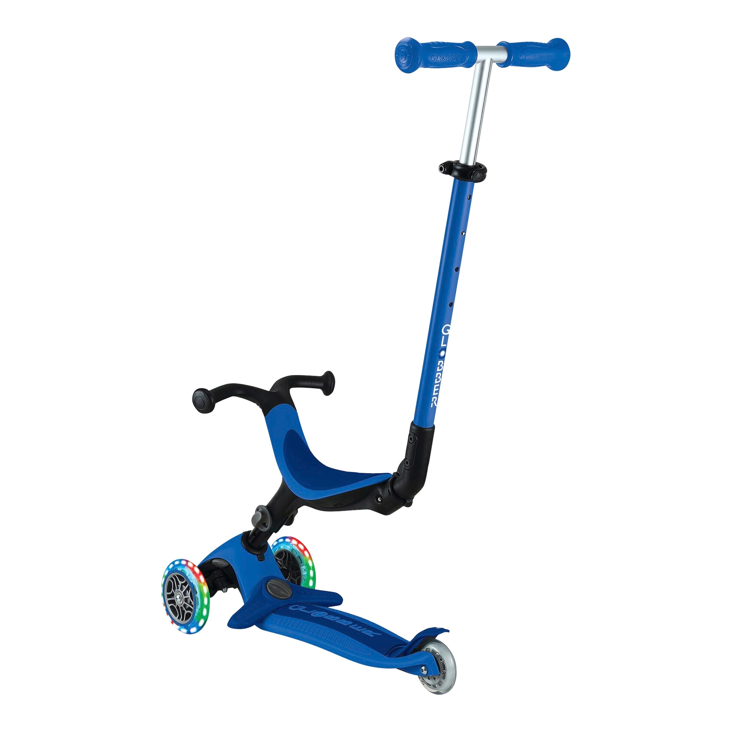 Scooter 3in1 Go-Up active mit Leuchtrollen
