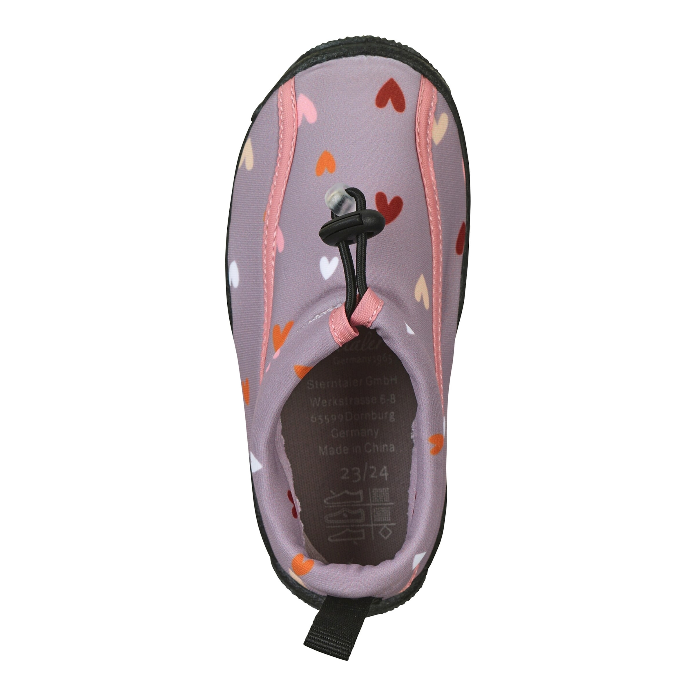 Aqua-Schuhe mit Kordelstopper Herzen