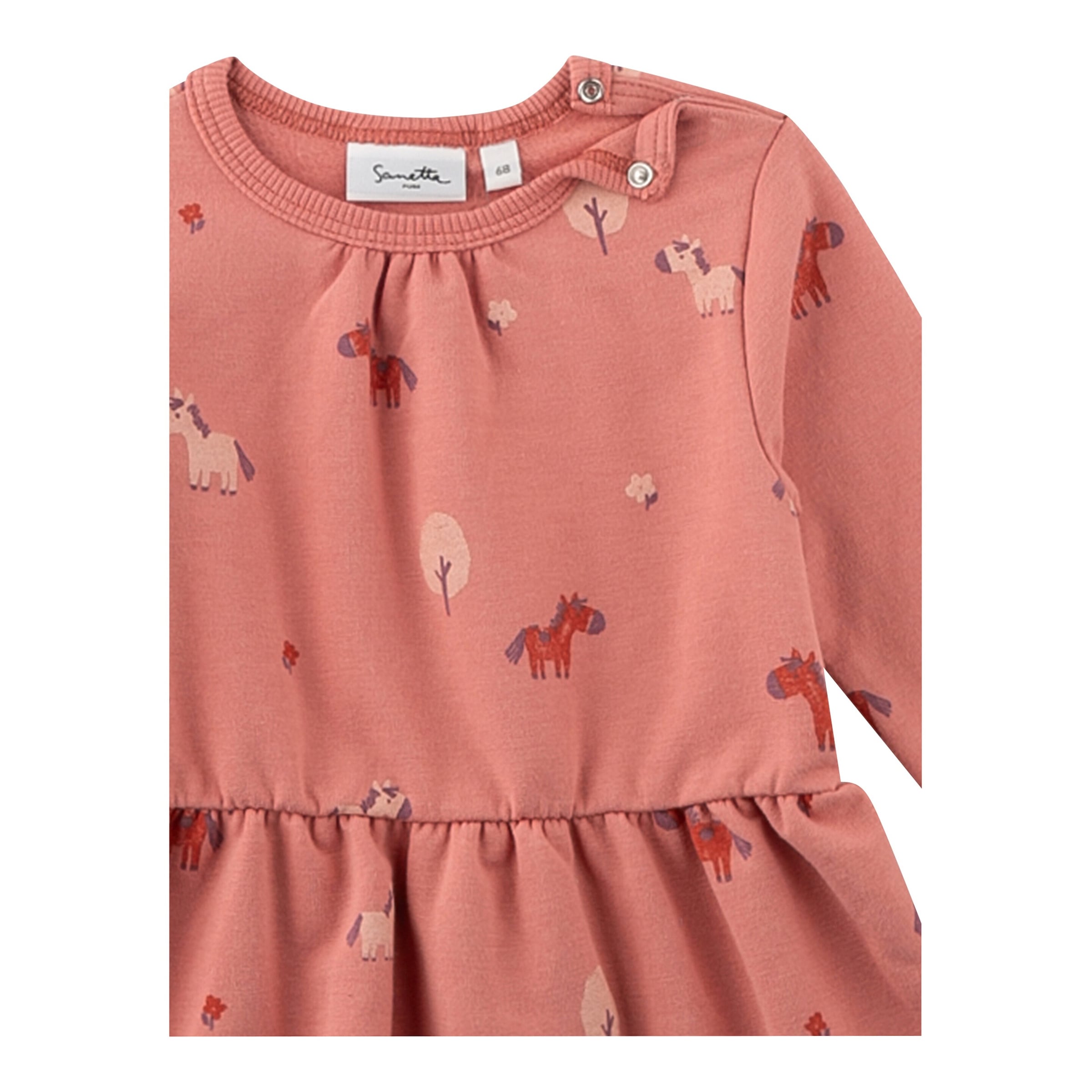 Sweatkleid langarm Pferde