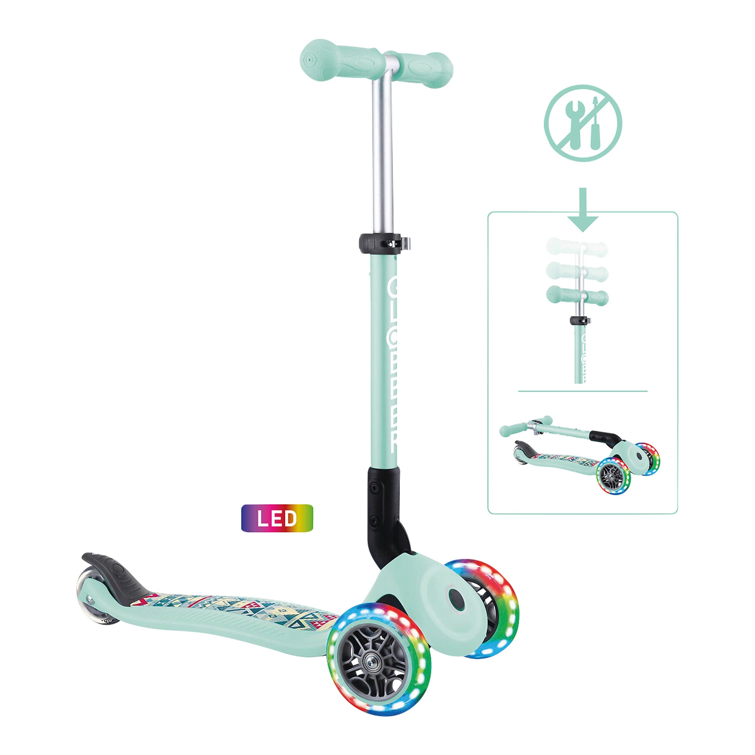 Scooter Junior mit Leuchtrollen