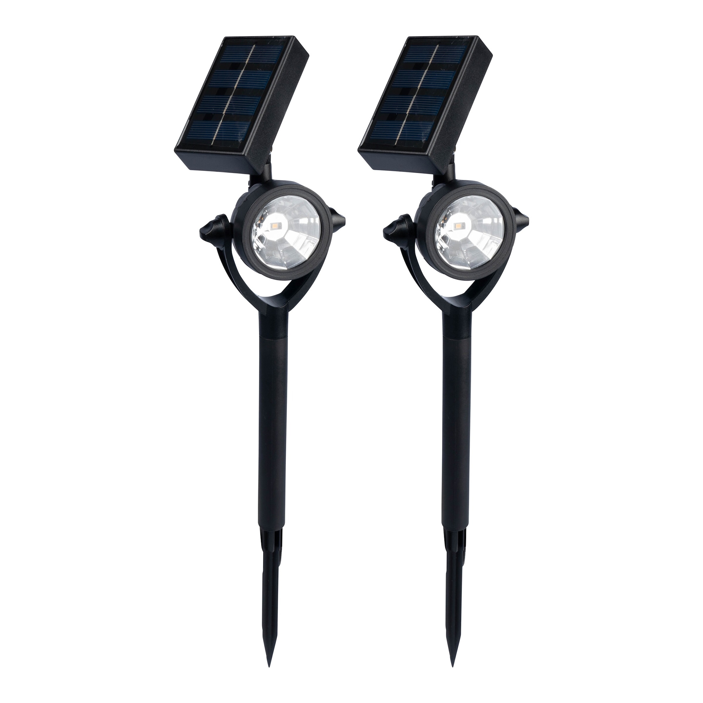 Solar-Sicherheits-Wegleuchte, 2 Stück