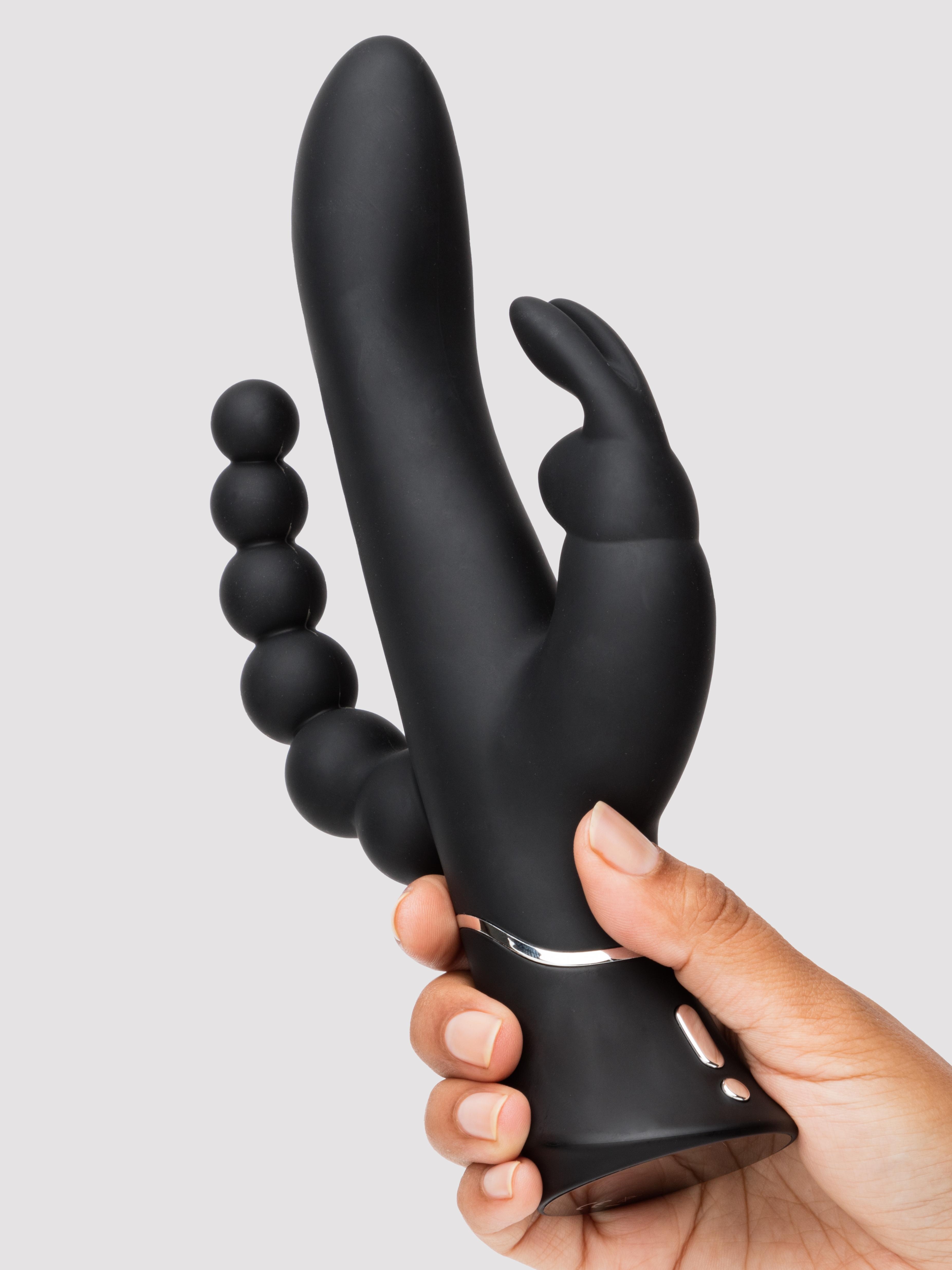 Happy-rabbit, Rabbit Vibrator, Happy Rabbit Dreifacher Wiederaufladbarer Rabbit-vibrator, Fortgeschritten, Schwarz- Amorana