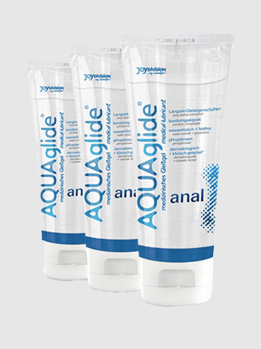 Joydivision AQUAglide Anal Sparpaket (3 x 100ml) Wasserbasiertes Gleitgel - Amorana