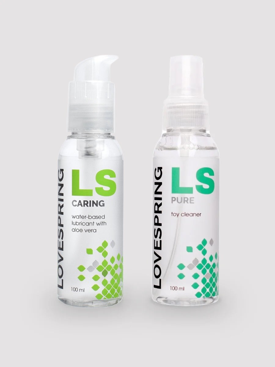 Lovespring Gleitgel Caring und Toyreiniger Pflegeset - Amorana