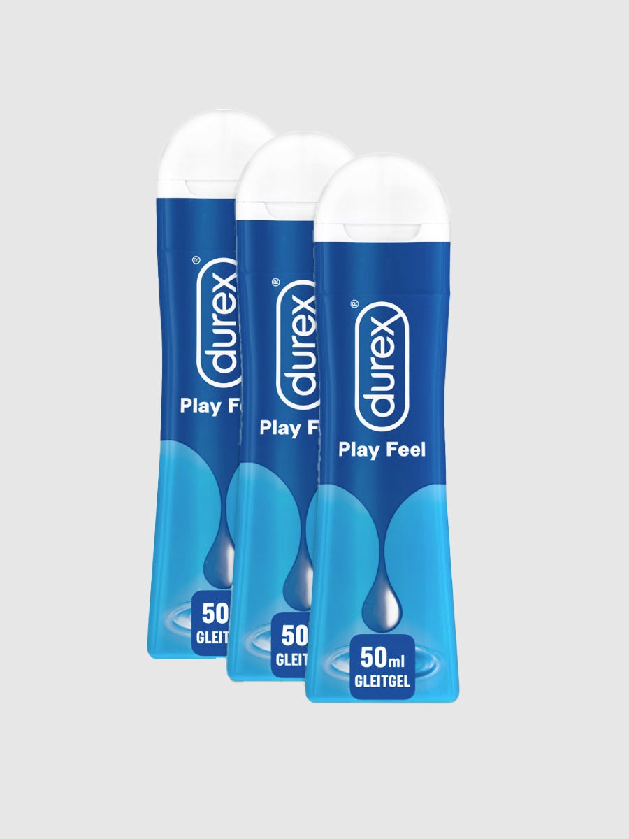 Durex Play Feel Sparpaket (3 x 50ml) Wasserbasiertes Gleitgel - Amorana