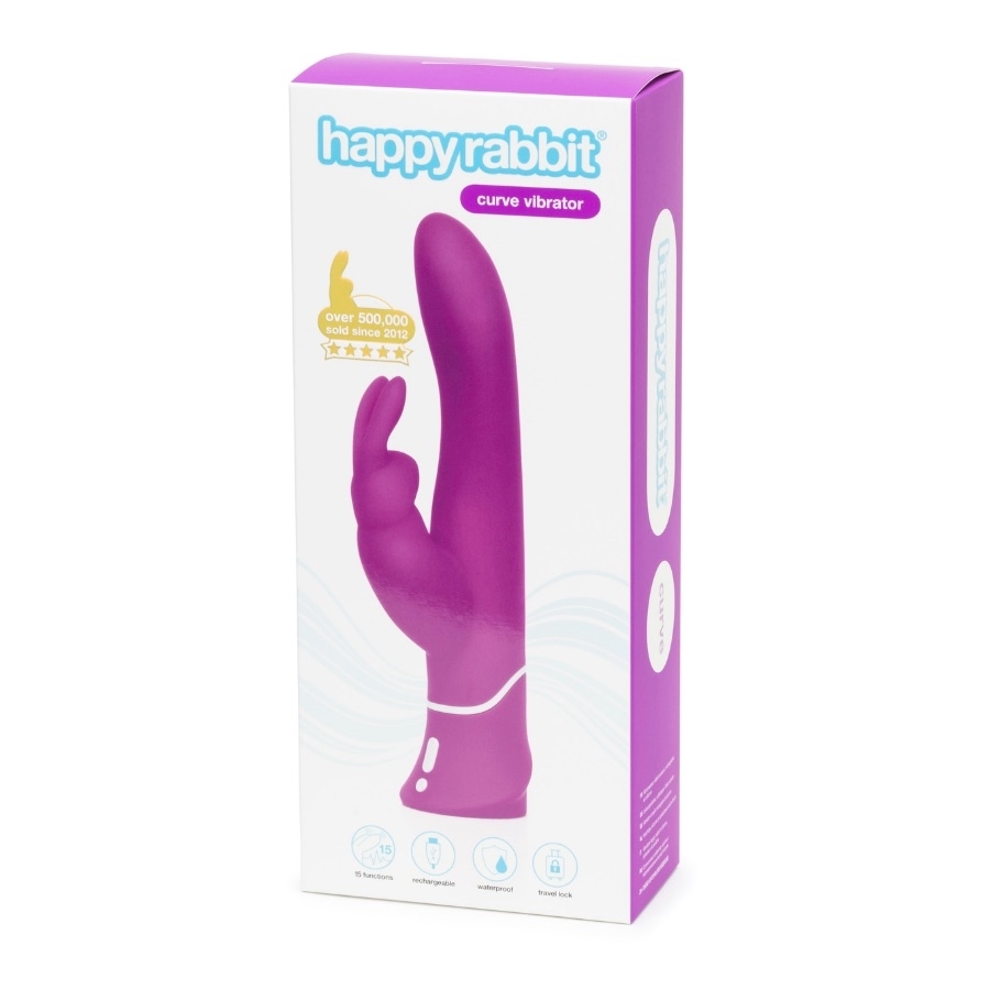 Happy-rabbit, Rabbit Vibrator, Happy-rabbit Curve Rabbit Rabbit Vibrator, Anfängergeeignet, Violett- Amorana
