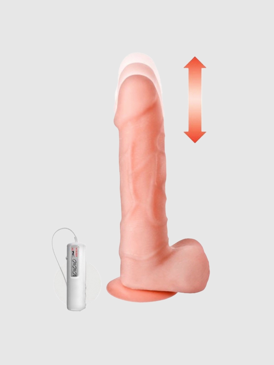 Real-body Magic Ram Dildo Mit Stossbewegungen, Anfängergeeignet, Nude - Amorana