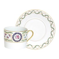 Louveciennes Tasse und Untertasse, D16.9cm 30cl H7.2cm