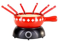 Elektro Käsefondue Set 8-tlg. CH-Band, Ø22cm