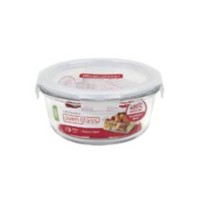 Ofenglas Behälter mit Deckel rund 0.65lt D15.5cm H7.5cm