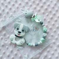 Beisskette mit Anhänger *DOG*