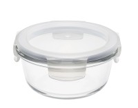 Ofenglas Behälter mit Deckel rund 0.38lt D10cm H6.5cm