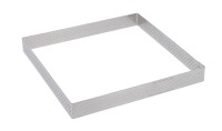 Tortenring quadratisch perforiert 15x15cm H:2cm