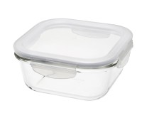 Ofenglas Behälter mDeckel quadratisch 0.75lt 15.5x15.5x6.9cm