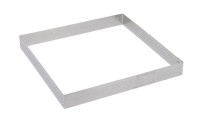 Tortenring quadratisch perforiert 20x20cm H:2cm
