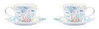 2er Set Under the Sea Kaffeetasse m. Untertasse, 110ml