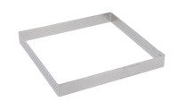 Tortenring quadratisch perforiert 8x8cm H:2cm