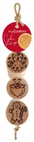 3 Mini-Cookie Stempel Rentier Lebkuchenmann Weihnachtsmann